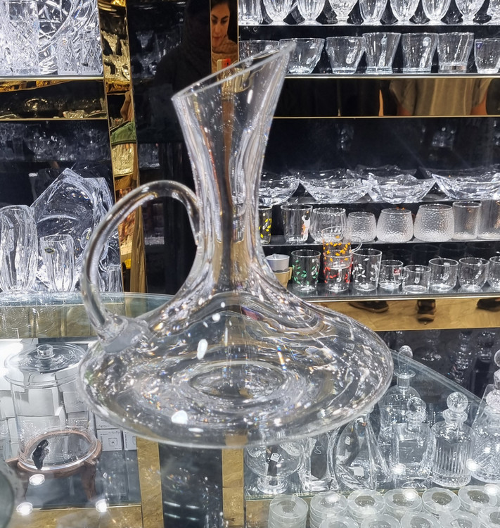 پارچ کریستال دستساز وینی پاشاباغچه کد 19894 ظرفیت 1250ml – پارچ شفاف لوکس برای پذیرایی