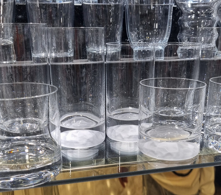 نیم لیوان کریستال پاشاباغچه مدل کلاب آیس مات کد 64039 مناسب سرو انواع نوشیدنی