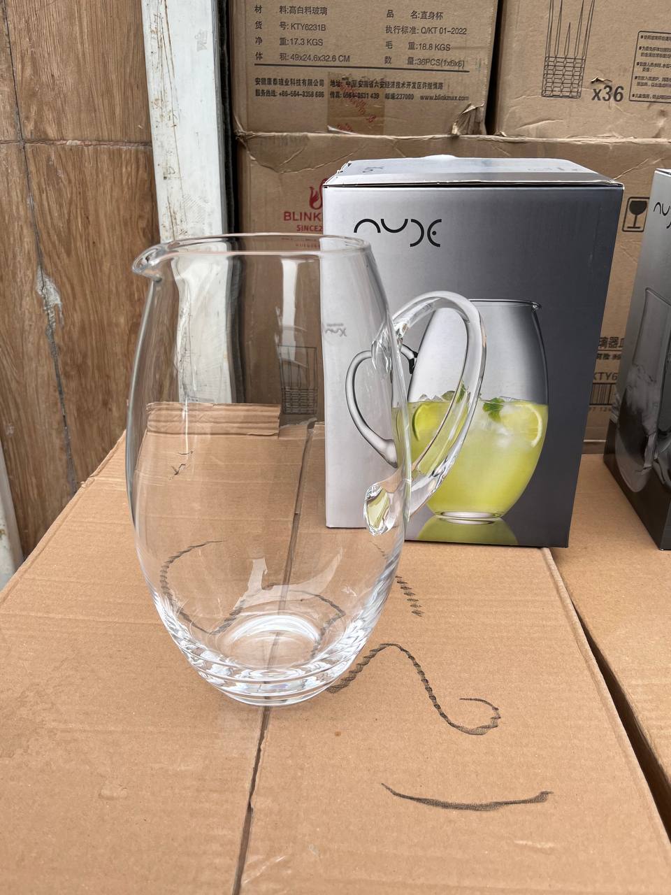 پارچ کریستال نود پاشاباغچه مدل بارل کد 23718