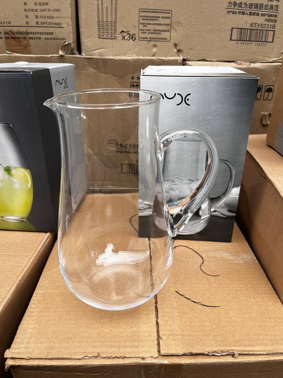 پارچ نودگلس پاشا باغچه مدل آکوا گنجایش 2.4 لیتر کد 23720