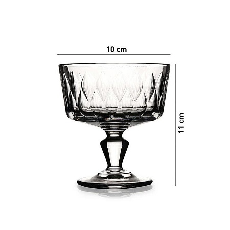 بستنی‌خوری لیفی پاشاباغچه ۲۵۰cc با طراحی برگ‌مانند و خاص، مناسب دسر و ژله. خرید آنلاین با ارسال فوری از فروشگاه کریستال کاشفی.