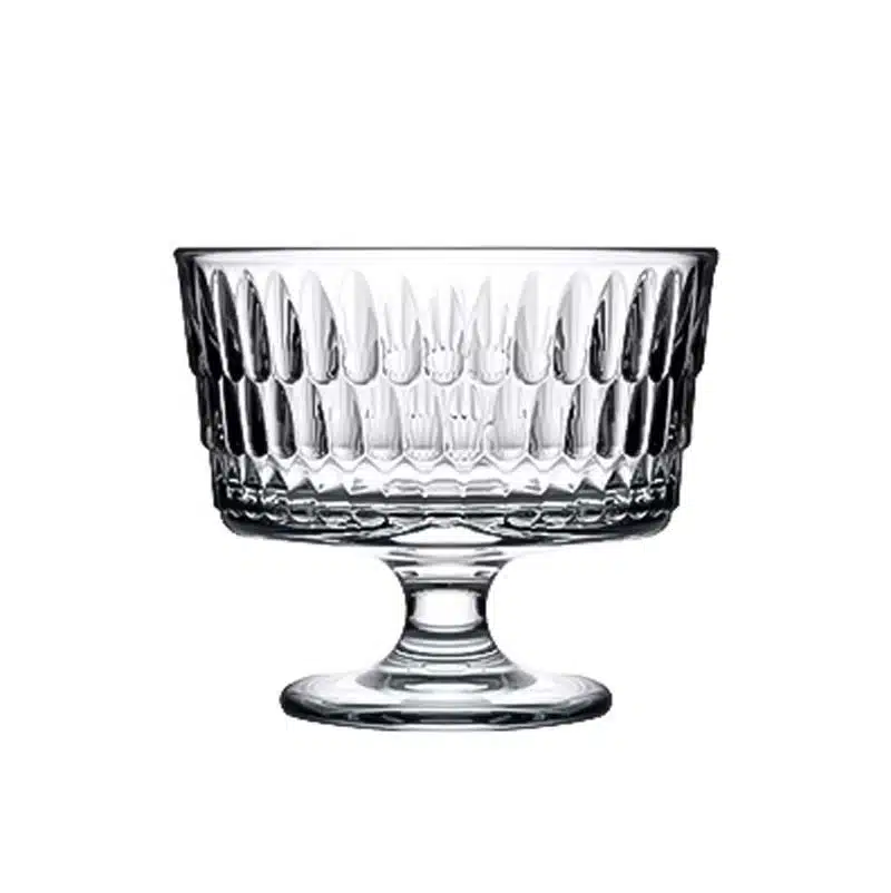 بستنی خوری رین پاشاباغچه Rain 255cc | ظرف دسر پایه‌دار شفاف 51809