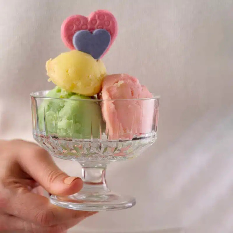 بستنی خوری اکو پاشاباغچه Echo 250cc | ظرف شیشهای دسر پایهدار 51769