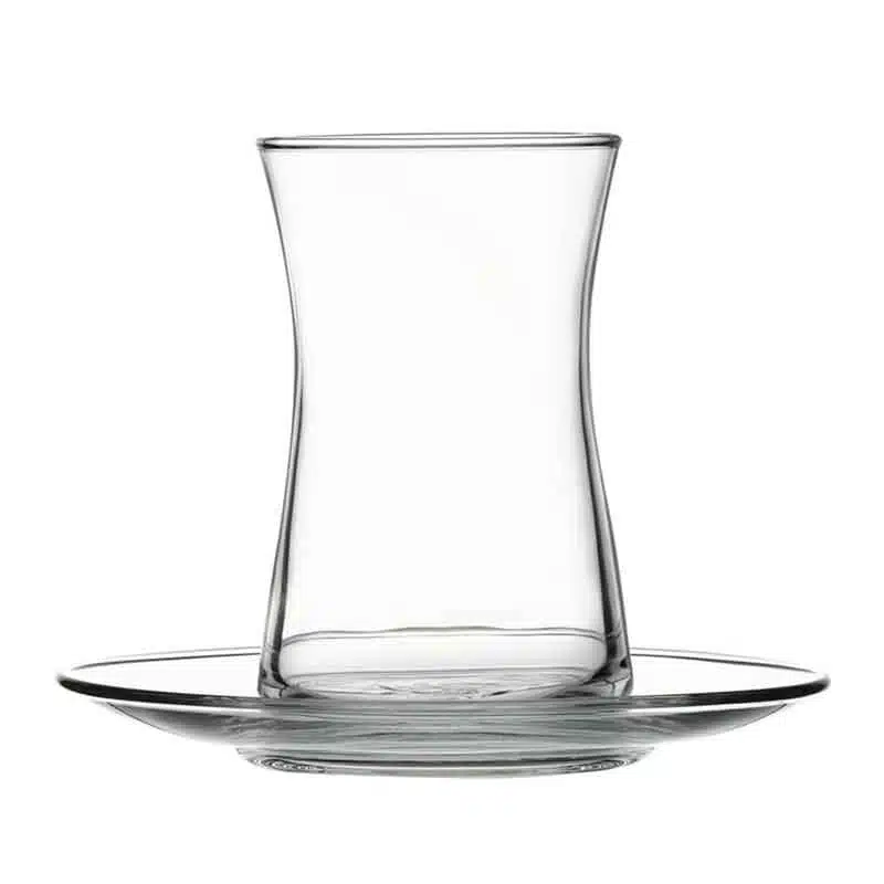 استکان نعلبکی پاشاباغچه مدل Heybeli 170cc | خرید مستقیم از کریستال کاشفی