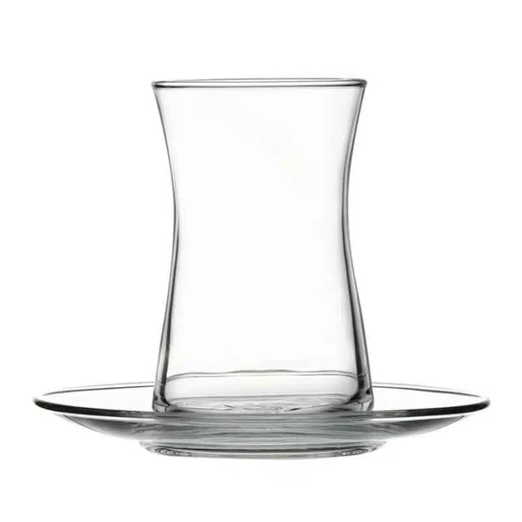 استکان نعلبکی پاشاباغچه مدل Heybeli 170cc | خرید مستقیم از کریستال کاشفی