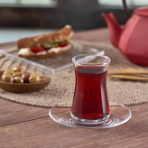 استکان نعلبکی پاشاباغچه مدل Heybeli 170cc | خرید مستقیم از کریستال کاشفی