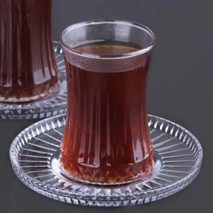 استکان نعلبکی پاشاباغچه مدل Elysia 170cc | خرید خاصترین مدل پذیرایی از کریستال کاشفی