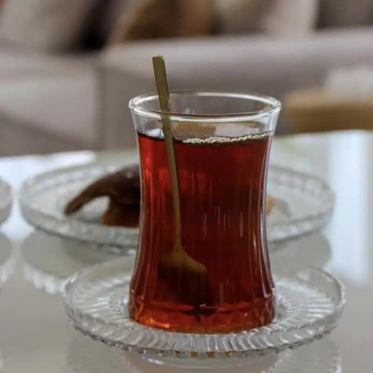 استکان نعلبکی پاشاباغچه مدل Elysia 170cc | خرید خاصترین مدل پذیرایی از کریستال کاشفی