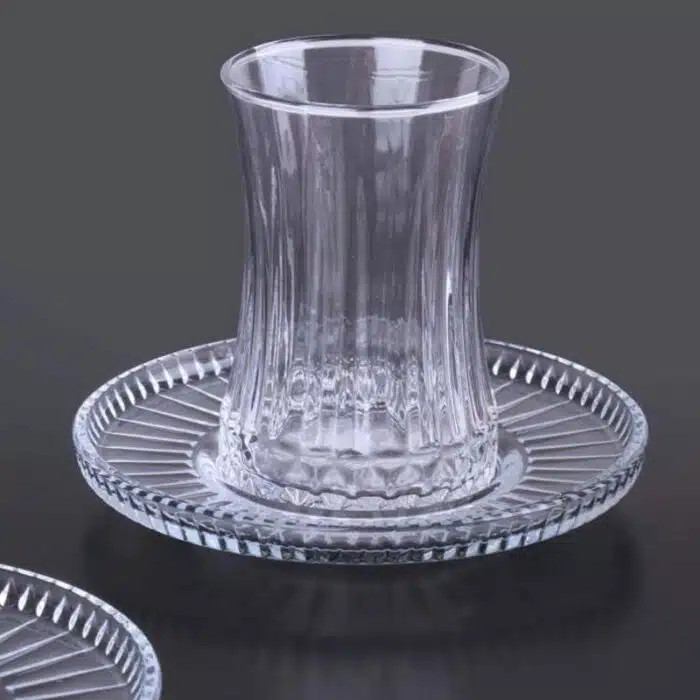 استکان نعلبکی پاشاباغچه مدل Elysia 170cc | خرید خاصترین مدل پذیرایی از کریستال کاشفی