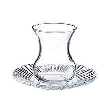 استکان نعلبکی پاشاباغچه مدل Aurora کد 95961 با طراحی مدرن و بدنه تراشدار، مناسب پذیرایی خاص و روزمره. ارسال فوری از کریستال کاشفی.