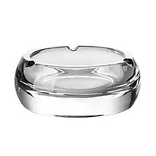 زیرسیگاری بلور یوجینگ مدل گرد عینکی کد 1036 | شفاف و بادوام