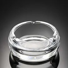 زیرسیگاری بلور یوجینگ مدل گرد عینکی کد 1036 | شفاف و بادوام