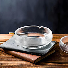 زیرسیگاری بلور یوجینگ مدل گرد آیس کد YKJ-10352 | ضخیم و شفاف