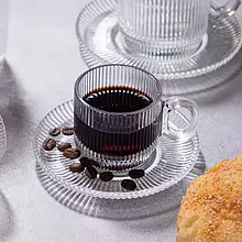 ست فنجان قهوه یوجینگ مدل کلزیوم کد 600 | 90cc شفاف و لوکس