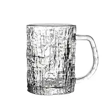 ماگ آیس شیشه‌ای 310cc کد 5005A | شفاف، ساده و خوش‌دست