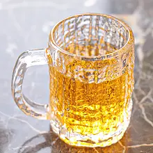 ماگ آیس شیشه‌ای 310cc کد 5005A | شفاف، ساده و خوش‌دست