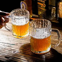 ماگ آیس شیشهای 310cc کد 5005A | شفاف، ساده و خوشدست