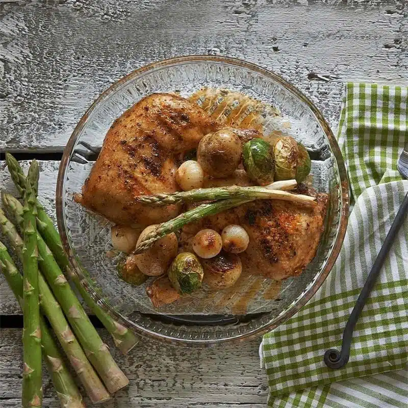 تابه گرد بورجام پاشاباغچه Borcam کد 59014 | 2950ml مقاوم و شفاف