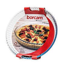 تابه گرد بورجام پاشاباغچه Borcam کد 59044 | 1720ml پیرکس مقاوم و کاربردی