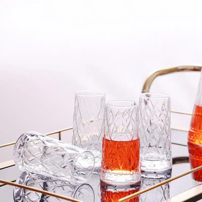 لیوان لیفی پاشاباغچه 345cc کد 420855 | خرید لیوان شیشه‌ای شیک