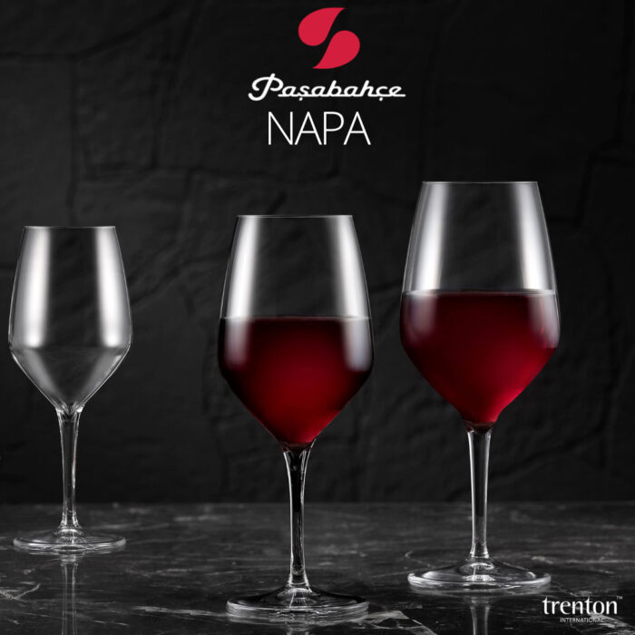 گیلاس ناپا پاشاباغچه کد 440359 مدل Napa 580cc | لیوان پایه‌دار بلور ترک