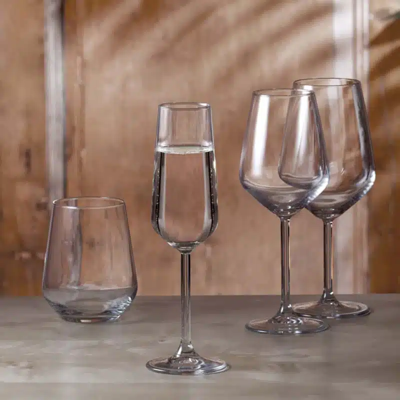 گیلاس شامپاین آلگرا پاشاباغچه مدل Allegra 195cc | لیوان پایه‌دار بلور ترک