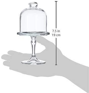 شیرینی‌خوری شیشه‌ای پایه‌دار پاشاباغچه مناسب شکلات و آجیل