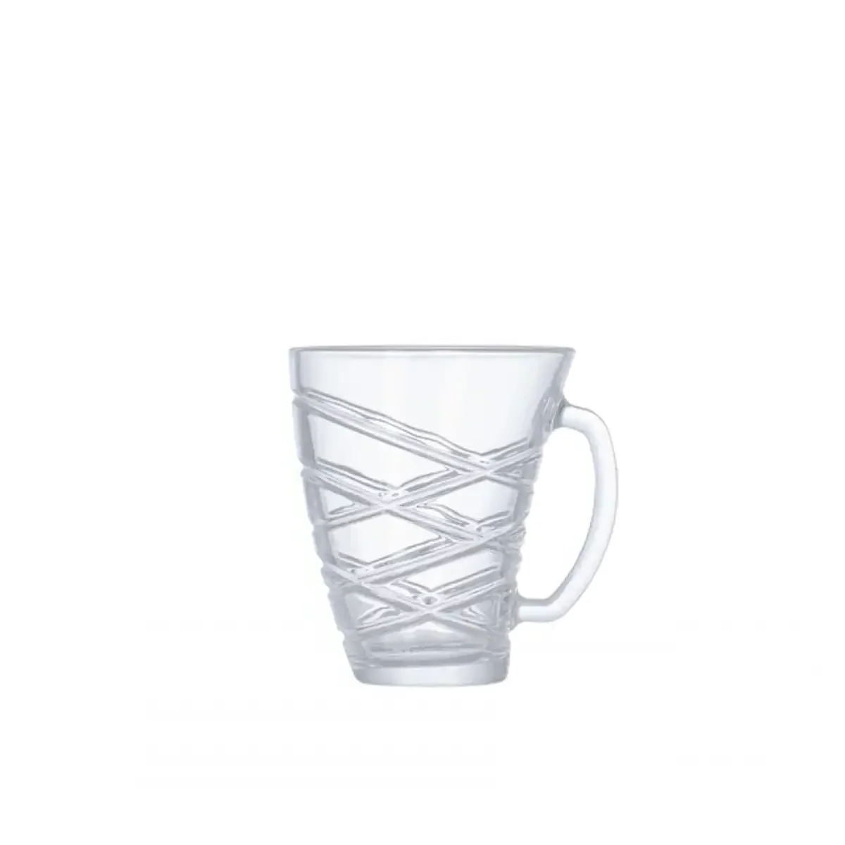 ماگ لومینارک مدل الانور ۲۵۰ سی‌سی – ماگ شیشه‌ای شفاف و مقاوم برای نوشیدنی داغ و سرد