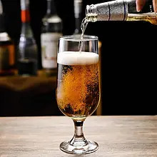 جام کریستال مدل رز گنجایش 420 سیسی مناسب سرو نوشیدنی و دسر