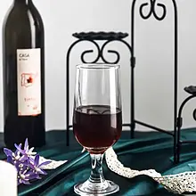 جام کریستال مدل رز گنجایش 420 سی‌سی مناسب سرو نوشیدنی و دسر