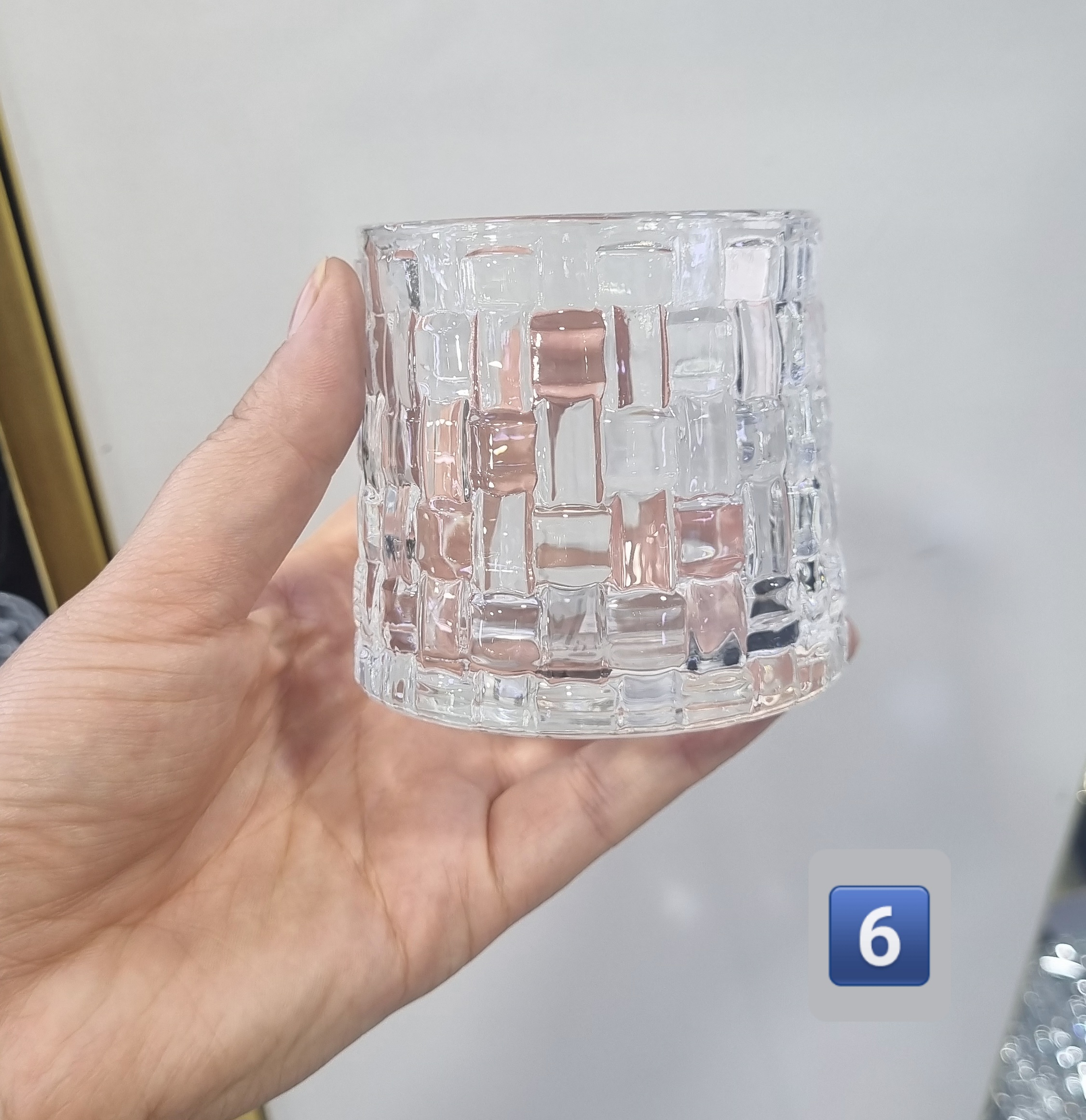 نیم لیوان چرخشی طرح بافت،حصیری