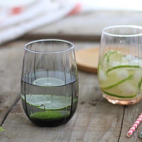 تصویر نیم لیوان لینکا دودی پاشاباغچه Linka کد 420405 ظرفیت 380cc – بلور شفاف ترک