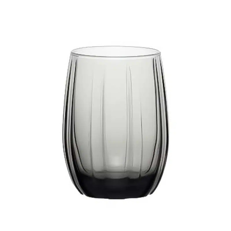 تصویر نیم لیوان لینکا دودی پاشاباغچه Linka کد 420405 ظرفیت 380cc – بلور شفاف ترک