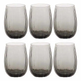 تصویر نیم لیوان لینکا دودی پاشاباغچه Linka کد 420405 ظرفیت 380cc – بلور شفاف ترک