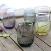 تصویر نیم لیوان لینکا دودی پاشاباغچه Linka کد 420405 ظرفیت 380cc – بلور شفاف ترک