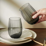 تصویر نیم لیوان لینکا دودی پاشاباغچه Linka کد 420405 ظرفیت 380cc – بلور شفاف ترک