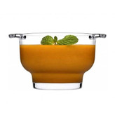 کاسه سوپ جفتی پاشاباغچه مدل Soupy کد 530041 با ظرفیت 275 میلیلیتر، ساخته شده از بلور شفاف و مقاوم