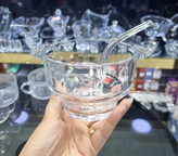 کاسه سوپ جفتی پاشاباغچه مدل Soupy کد 530041 با ظرفیت 275 میلیلیتر، ساخته شده از بلور شفاف و مقاوم