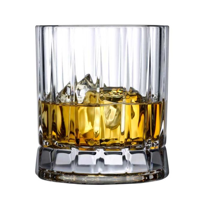 نیم لیوان کریستال وین پاشاباغچه مدل NUDE Wayne کد 68174 ظرفیت 250 میلی‌لیتر با طراحی شفاف و مینیمال