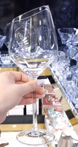 گیلاس کریستال شفاف دستساز مناسب دسر و نوشیدنی سرد