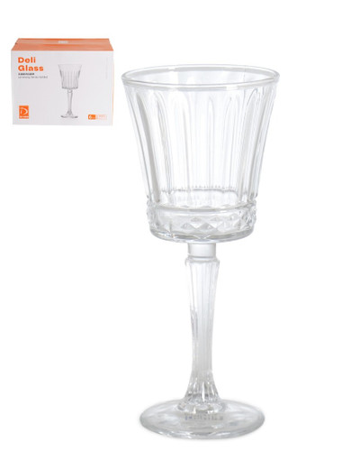 گیلاس خوری تراش خطی کریستالی – شفاف و شیک