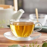 فنجان نعلبکی بیسیک پاشاباغچه مدل Basic کد 97948 با حجم 238cc – شیشه شفاف