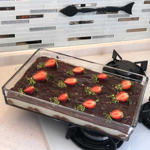 تابه شیشه‌ای مستطیل مناسب فر