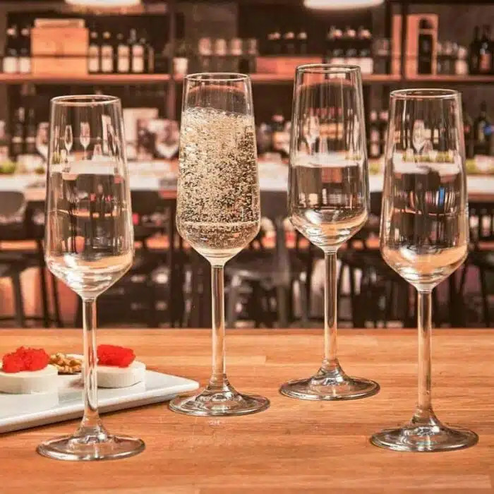 گیلاس شامپاین آلگرا پاشاباغچه مدل Allegra 195cc | لیوان پایهدار بلور ترک