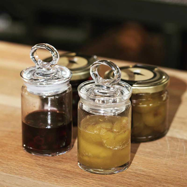 بانکه ادویه کیچن پاشاباغچه سایز 5 مدل Kitchen – شیشه شفاف با درب محکم