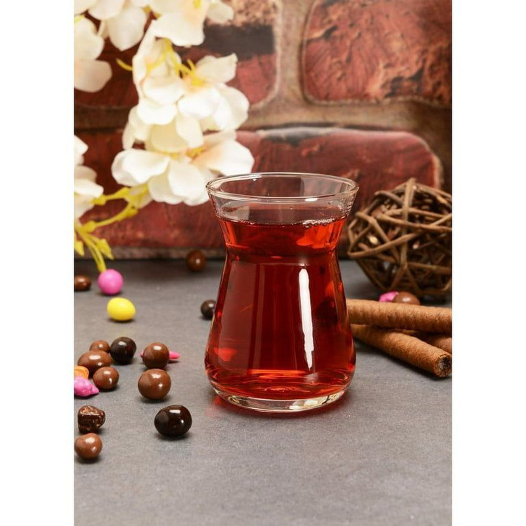 استکان کمر باریک آیریم پاشاباغچه مدل ترک شفاف کد 42451