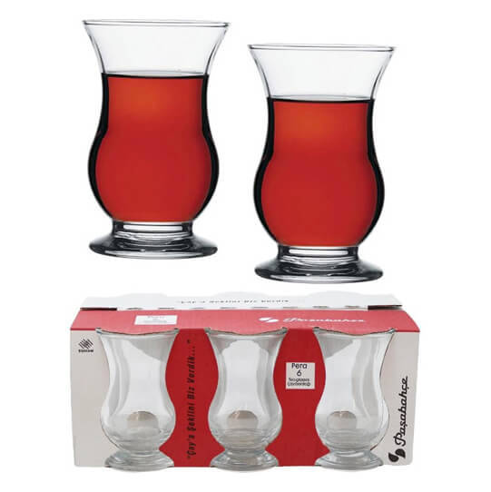 استکان پایه دار بلوری پاشاباغچه مدل شفاف کد 42351